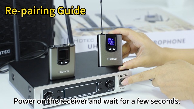 Amazon.com: HOTEC UHF Wireless Microphone System with Dual Lapel